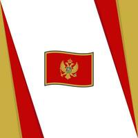 montenegro bandiera astratto sfondo design modello. montenegro indipendenza giorno bandiera sociale media inviare. montenegro bandiera vettore