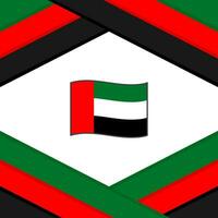 unito arabo Emirates bandiera astratto sfondo design modello. unito arabo Emirates indipendenza giorno bandiera sociale media inviare. modello vettore