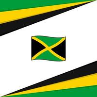 Giamaica bandiera astratto sfondo design modello. Giamaica indipendenza giorno bandiera sociale media inviare. Giamaica design vettore