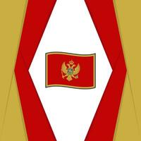montenegro bandiera astratto sfondo design modello. montenegro indipendenza giorno bandiera sociale media inviare. montenegro sfondo vettore