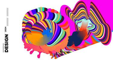 vettore colorato astratto liquido psichedelico e motivo di sfondo fluido