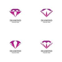 modello di logo di diamante vettore