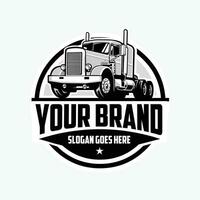 Vintage ▾ camion emblema logo vettore isolato. migliore per mezzi di trasporto relazionato industria