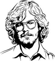 warren zevon illustrazione vettore