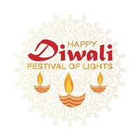 contento diwali, Festival di luci, carta grafico di indiano Rangoli, d'oro luci, colorato decorativo sfondo, blu magenta sfondo vettore