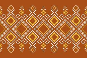 arancia annate attraversare punto tradizionale etnico modello paisley fiore ikat sfondo astratto azteco africano indonesiano indiano senza soluzione di continuità modello per tessuto Stampa stoffa vestito tappeto le tende e sarong vettore