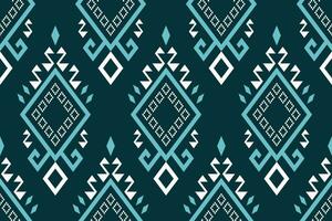 verde attraversare punto colorato geometrico tradizionale etnico modello ikat senza soluzione di continuità modello confine astratto design per tessuto Stampa stoffa vestito tappeto le tende e sarong azteco africano indiano indonesiano vettore