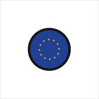 Europa bandiera icona vettore