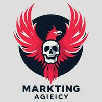 marketing agenzia logo design vettore