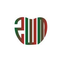 zwm lettera logo creativo design. zwm unico design. vettore