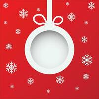 Natale palle. tagliare il carta. vettore illustrazione eps 10