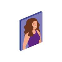 avatar donna persona disegno vettoriale