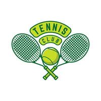 tennis logo tennis club gli sport distintivo modello design vettore