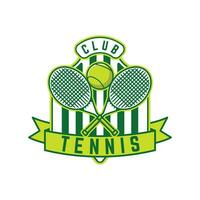 tennis logo tennis club gli sport distintivo modello design vettore