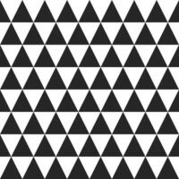 triangolo senza soluzione di continuità modello, nero e bianca, monocromo, piramide forma, geometrico zigzag sfondo, vettore illustrazione