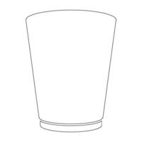 plastica tazza icona vettore