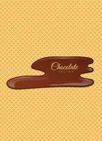 Cioccolato liquido o vernice marrone. Illustrazione vettoriale