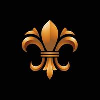 d'oro fleur-de-lis simboli come vettore