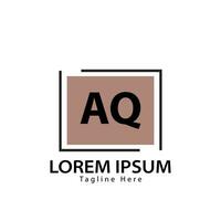 lettera aq logo. un' q. aq logo design vettore illustrazione per creativo azienda, attività commerciale, industria. professionista vettore