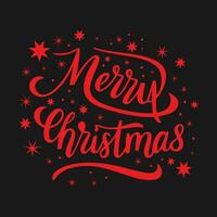 allegro Natale lettering creativo vettore arte