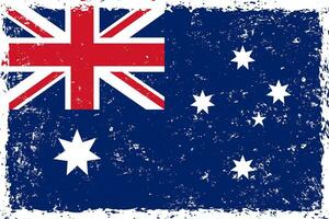 Australia bandiera grunge afflitto stile vettore