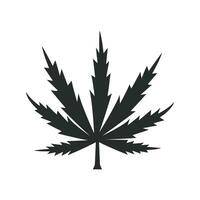 marijuana foglia icona grafico vettore design illustrazione