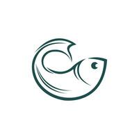 modello di logo di pesce vettore