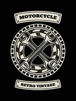 motociclo maglietta disegno, motociclo Vintage ▾ grafica vettore