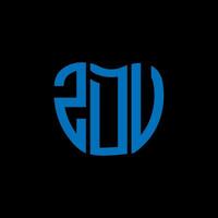 zdu lettera logo creativo design. zdu unico design. vettore