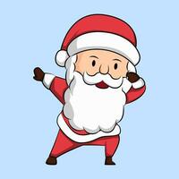Santa Claus cartone animato. allegro Natale