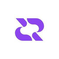 disegno astratto del logo della lettera r vettore