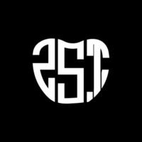 zst lettera logo creativo design. zst unico design. vettore