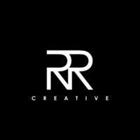 rr lettera iniziale logo design modello vettore illustrazione