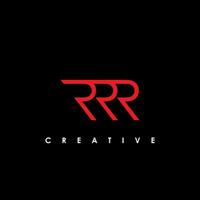 rrr lettera iniziale logo design modello vettore illustrazione