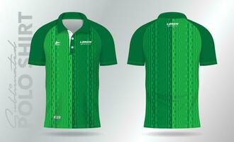 verde polo camicia modello modello design per sport maglia vettore