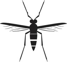 dettagliato zanzara illustrazione geometrico zanzara simbolo vettore