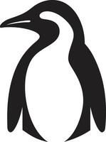 eleganza nel il pinguini serenata noir emblemi omaggio armonico bellezza nel ghiacciato ombre pinguini melodia vettore