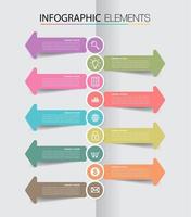 timeline, modello di casella di testo moderna, banner infografica vettore
