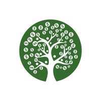 vettore del modello del logo dell'albero genealogico