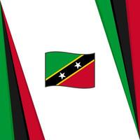 santo kitts e nevis bandiera astratto sfondo design modello. santo kitts e nevis indipendenza giorno bandiera sociale media inviare. bandiera vettore