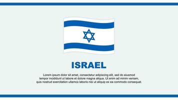 Israele bandiera astratto sfondo design modello. Israele indipendenza giorno bandiera sociale media vettore illustrazione. Israele design
