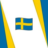 Svezia bandiera astratto sfondo design modello. Svezia indipendenza giorno bandiera sociale media inviare. Svezia bandiera vettore