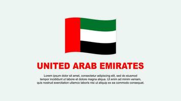 unito arabo Emirates bandiera astratto sfondo design modello. unito arabo Emirates indipendenza giorno bandiera sociale media vettore illustrazione. sfondo