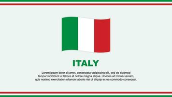 Italia bandiera astratto sfondo design modello. Italia indipendenza giorno bandiera sociale media vettore illustrazione. Italia design