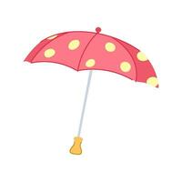 maniglia ombrello cartone animato vettore illustrazione