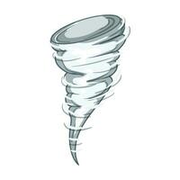 tempesta tornado cartone animato vettore illustrazione