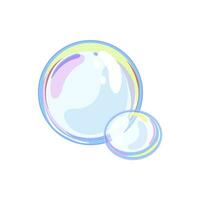 aria sapone bolle cartone animato vettore illustrazione