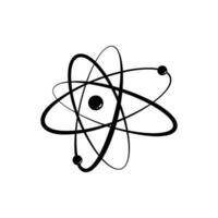 sfera atomo orbita cartone animato vettore illustrazione