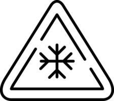 ghiaccio cartello vettore icona