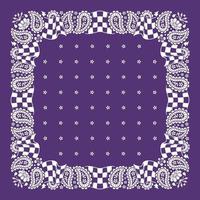 bandana paisley ornamento estivo design vettore